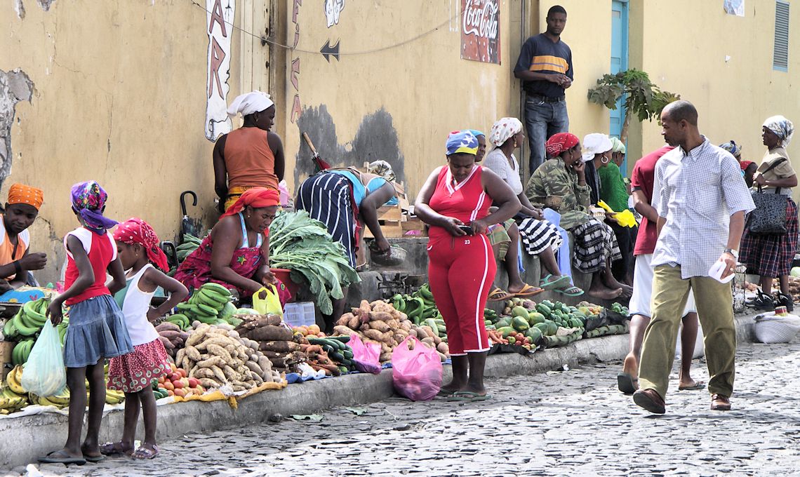 Praia - île de Santiago - le marché